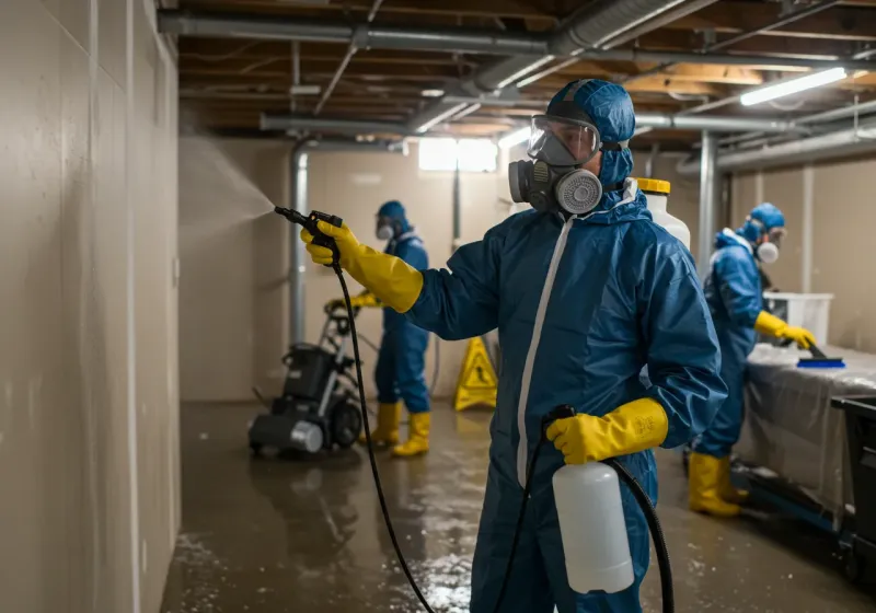 Basement Sanitization and Antimicrobial Treatment process in Salem, UT